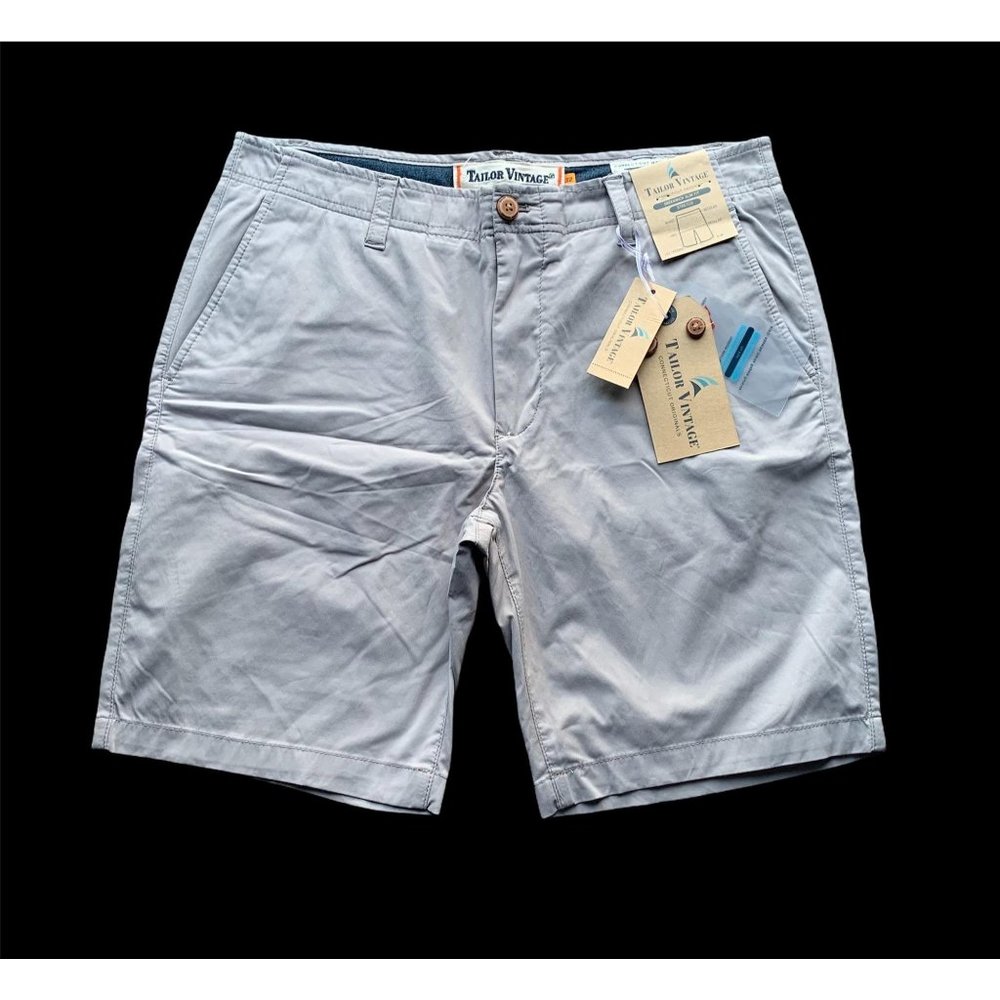 Tailor Vintage NWT Shorts Mens Sz 32 Gray - Picture 1 of 7
